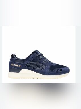Rare! Asics women’s Gel-Lyte III velvet Sneakers peacoat blue 8.5